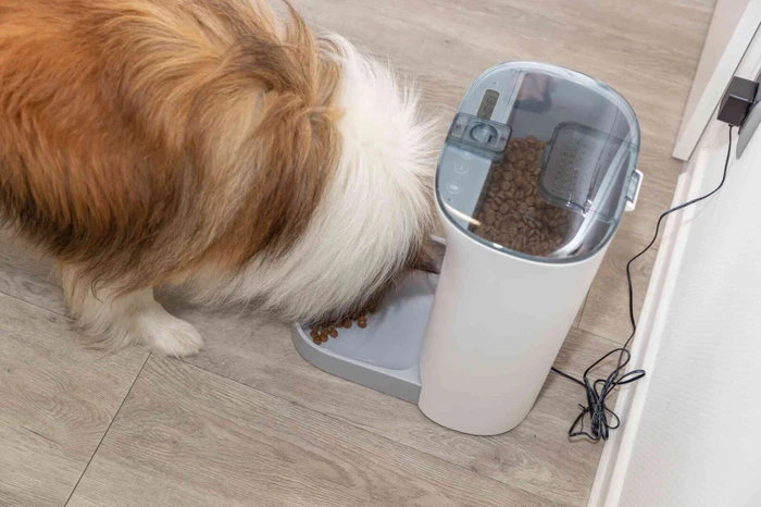Trixie TX8 2.0 Smart Futterautomat, max. 4 Mahlzeiten pro Tag, Timer, Lautsprecher, 4.5l, weiß