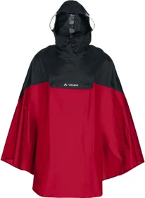 Vaude Covero II Poncho rot/schwarz