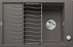 Blanco Elon XL 6 S InFino Becken reversibel mit Ablauffernbedienung vulkangrau