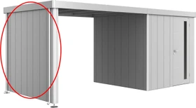 Biohort Seitenwand für Neo 2A-2D Seitendach silber-metallic