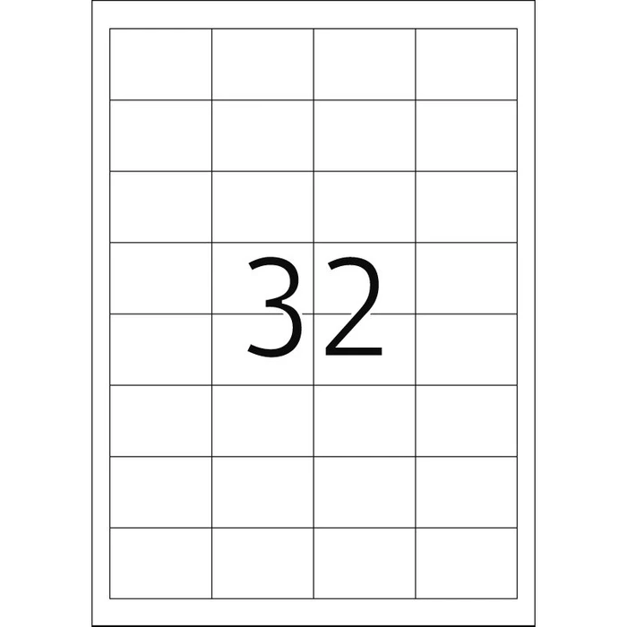Herma Etiketten Premium, 48.3x33.8mm, weiß, matt, 10 Blatt (320 Etiketten)