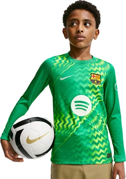 Nike FC Barcelona Stadium Heim 2026/2027 Torwarttrikot langarm stadium green/black/white (Junior)