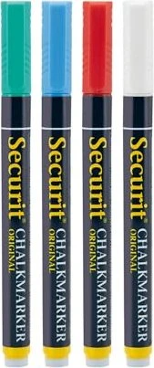 Securit Kreidemarke sortiert, 4er-Set