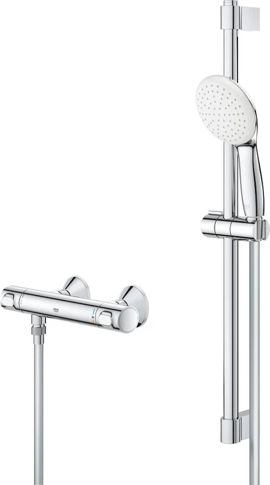 Grohe Grohtherm 500 Thermostat-Brausebatterie 1/2" chrom
