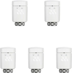 Eve Thermo 2020 (4. Generation/Apple Home) Heizkörperthermostat, Heizungssteuerung, 5er-Pack (10EBP1701-5X)