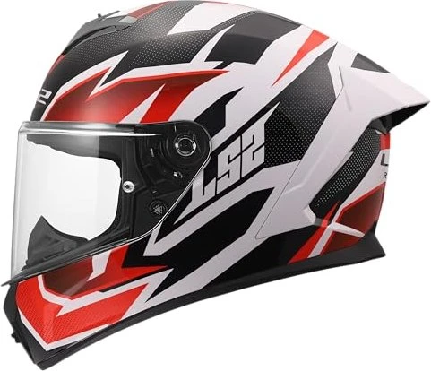 LS2 FF820 Rapid III Xtrem schwarz/weiß/rot