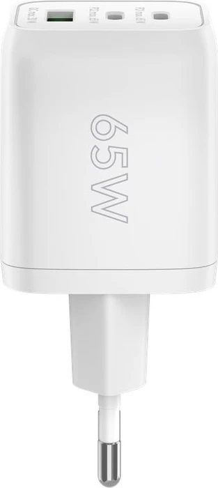 Wentronic Goobay USB-C PD GaN Multiport-Schnellladegerät Nano 65W weiß