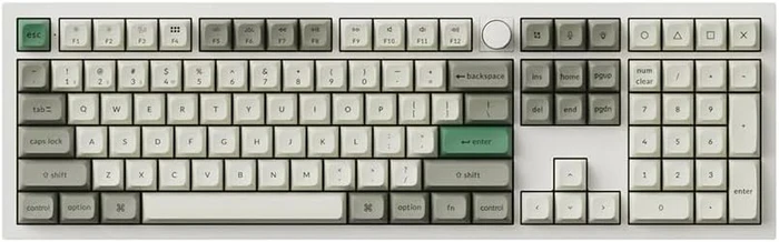 Keychron Q6 Max, Shell White, LEDs RGB, hot-swap, Gateron Jupiter RED, USB/Bluetooth, US