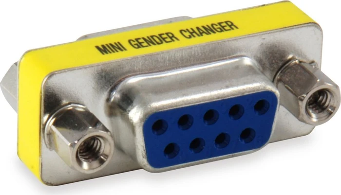 Equip seriell DB9 RS-232, Gender Changer Adapter, Buchse/Stecker