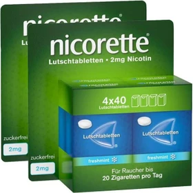 Kenvue Nicorette Freshmint 2mg Lutschtabletten, 320 Stück (2x 160 Stück)