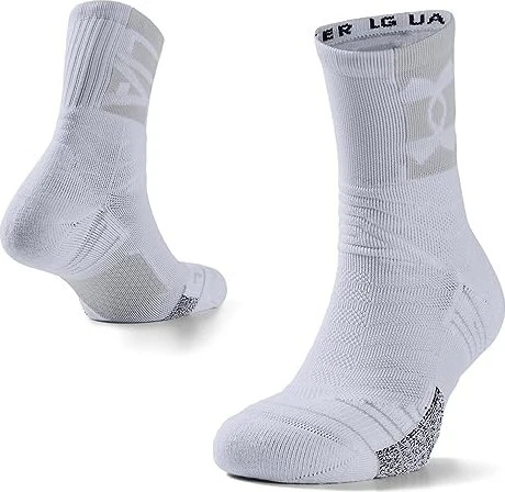 Under Armour Playmaker Crew Socken white/halo gray