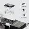 Mchose A7X Ultra 8K Magnesium Alloy Wireless Gaming Mouse, weiß, USB/Bluetooth Vorschaubild