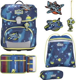 Scout Neo LED Planets Schultaschen-Set, 4-tlg.