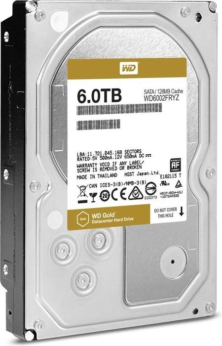 Western Digital WD Gold 6TB, 24/7, 512e / 3.5" / SATA 6Gb/s