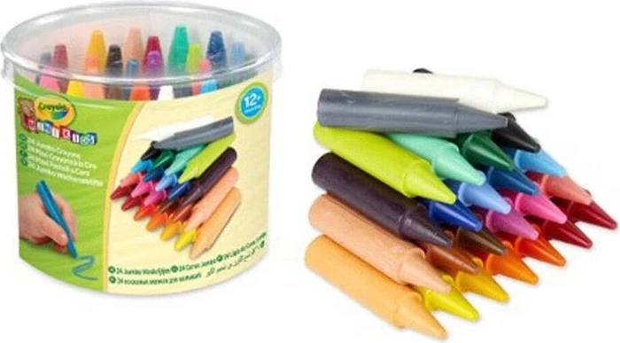 Crayola Mini Kids Jumbo Wachsstifte, 24 Farben