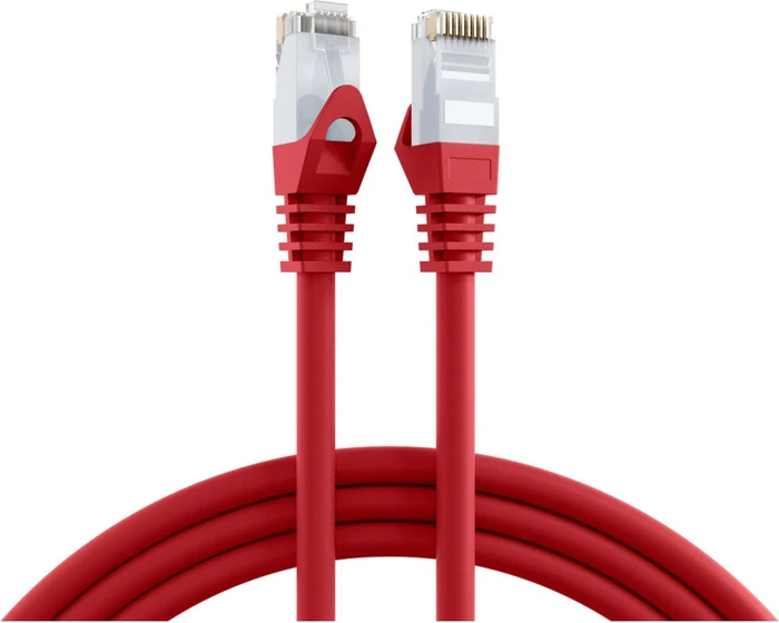 EFB Elektronik CCA Patchkabel, Cat6, U/UTP, RJ-45/RJ-45, 0.25m, rot