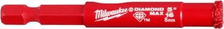 Milwaukee Diamond Max 1/4" Diamant-Bohrkrone, 8mm, 1 Stück