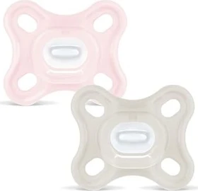 MAM Comfort Schnuller, 0-2M, Silikon, rosa, 2 Stück