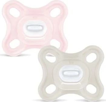 MAM Comfort Silikon Schnuller, 0-2M, 2er-Pack