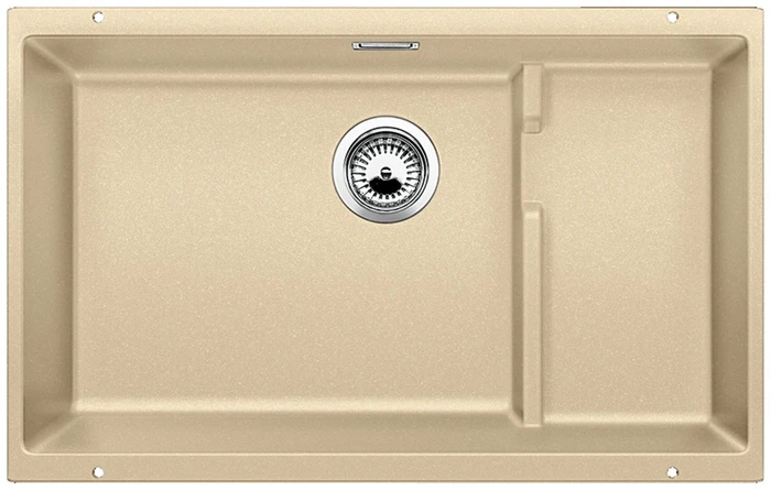 Blanco Subline 700-U Level Unterbau Becken mittig mit Ablauffernbedienung champagner