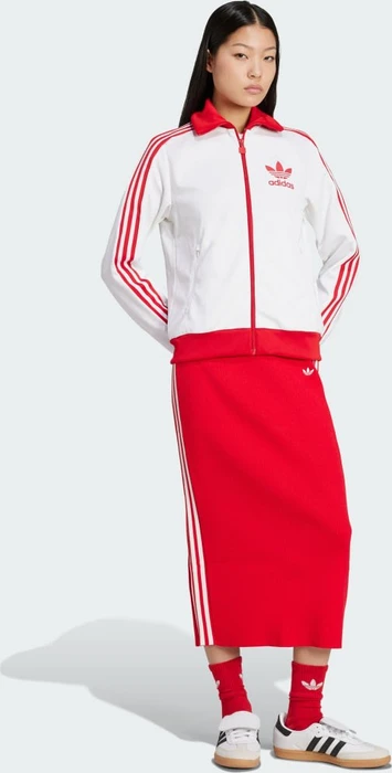 adidas Beckenbauer Originals Trainingsjacke white/better scarlet (Damen)