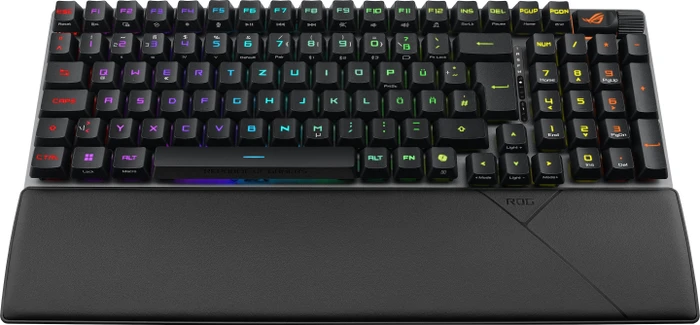 ASUS ROG Strix Scope II 96 RX Wireless, PBT, schwarz, ROG RX RED, USB/Bluetooth, DE