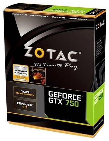 Zotac GeForce GTX 750, 1GB GDDR5, DVI, HDMI, DP
