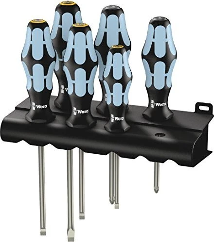 Wera Kraftform Edelstahl 3334/3355/6 Schraubendrehersatz, 6-tlg.