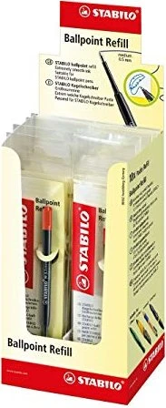STABILO pointball Refill Großraummine G2 0.5mm rot, 10er-Pack