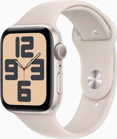 Apple Watch SE (2022) (GPS) 44mm Polarstern mit Sportarmband M/L Polarstern