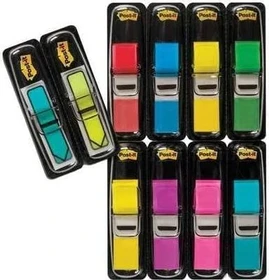 3M Post-it Index Haftindex Mini 683-4, 11.9x43.2mm, glatt, 140 Blatt