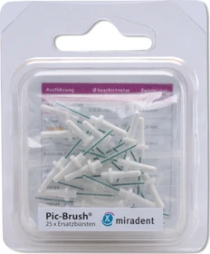 Miradent Pic-Brush Ersatz Interdentalbürste fine weiß, 25 Stück