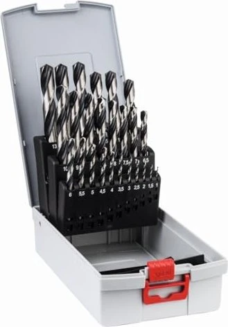 Bosch Professional HSS PointTeQ Spiralbohrer-Sortiment inkl. Werkzeugbox, 25-tlg.
