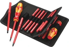 Wera Kraftform Kompakt VDE 60i/62i/65i/18 Bitset inkl. Tasche, 18-tlg.