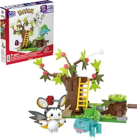 Mattel Mega Construx Pokémon Emolgas und Bisasams bezaubernde Wälder