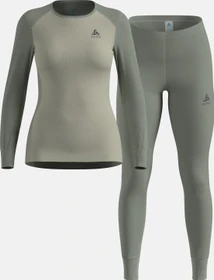 Odlo Active Warm Eco Set shadow/agate gray (Damen)