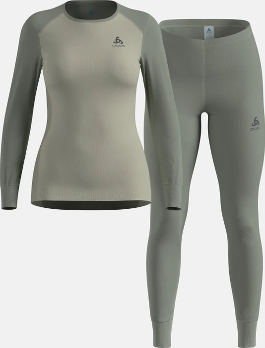 Odlo Active Warm Eco Set shadow/agate gray (Damen)