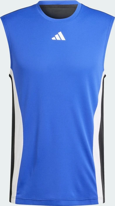 adidas Tennis Pro Heat.RDY Funktionsshirt ärmellos lucid blue/black (Herren)
