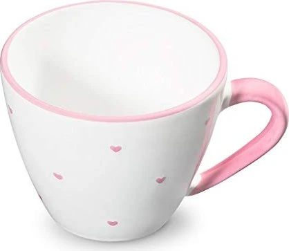 Gmundner Keramik Herzerl Kaffeetasse Gourmet 9cm rosa