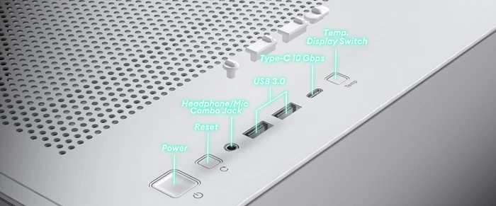 Antec Flux Pro, weiß/braun, Glasfenster