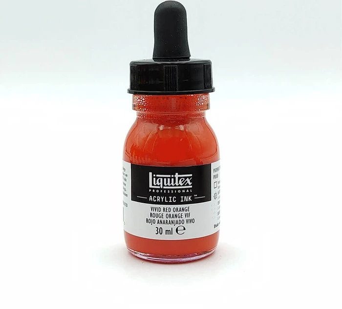 Liquitex Professional Acrylic Ink vivid red orange, 30ml (4260620)
