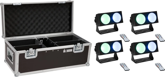 Eurolite Set 4x LED CBB-2 COB RGB Leiste + Case (20000809)