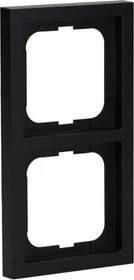 Busch-Jaeger Future linear Abdeckrahmen 2-fach Rahmen, schwarz matt
