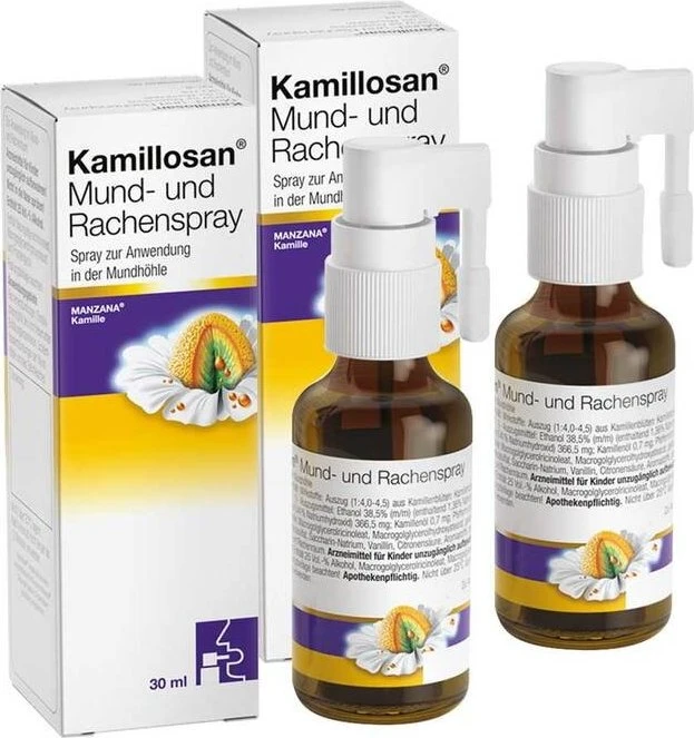Kamillosan Mund- und Rachenspray, 60ml (2x 30ml)