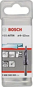 Bosch Professional HSS AlTiN Stufenbohrer, 4-12x66.5mm, 1 Stück