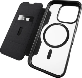 Puro Book Mag Case für Apple iPhone 16 Pro Max schwarz