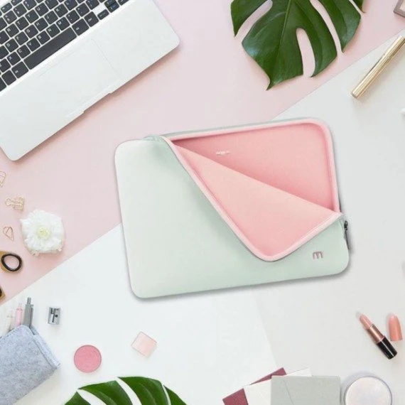 Mobilis Skin 14-16" Sleeve Notebook-Hülle, grau/rosa