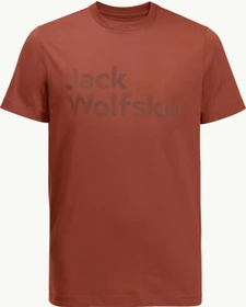 Jack Wolfskin Essential Logo T-Shirt kurzarm carmine (Herren)
