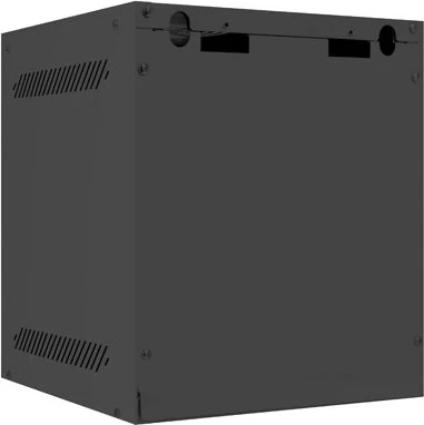 Lanberg WF10 Series 10" Rack Wandschrank 6HE, hängend, Flatpack, Glastür, IP20, RAL 9004, 310mm tief