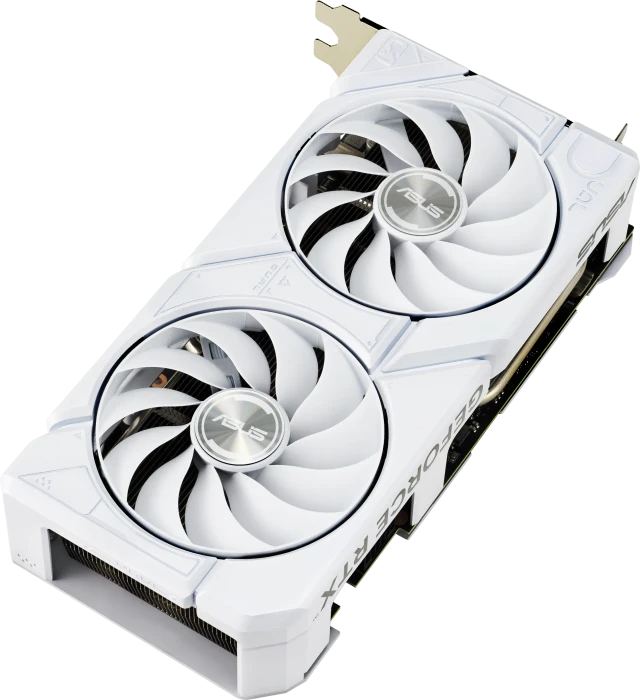 ASUS Dual GeForce RTX 4070 SUPER EVO White, DUAL-RTX4070S-12G-EVO-WHITE, 12GB GDDR6X, HDMI, 3x DP